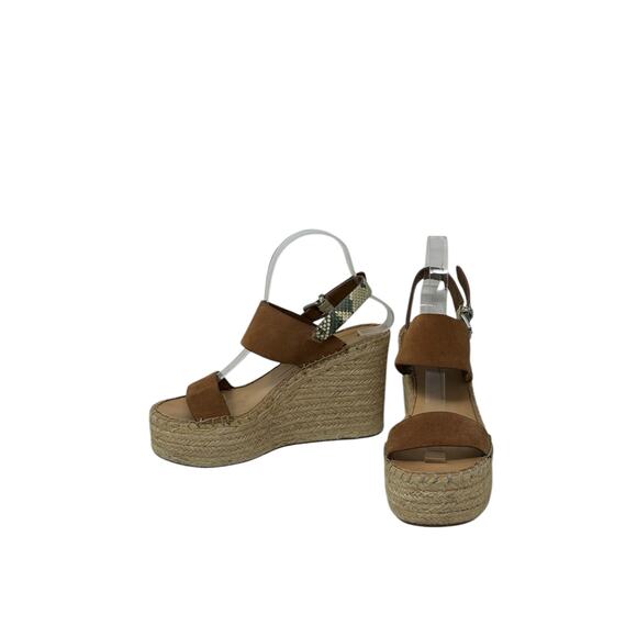 Dolce Vita Brown Suede Spiro Wedge Platform Sandal Size 8 - Picture 13 of 16